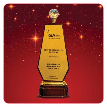 Awarded by Indian School Awards as Best Preschool of the Year 2025