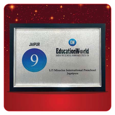 Ranked #9 in Jaipur under Preschool Ranking by Education World 2023