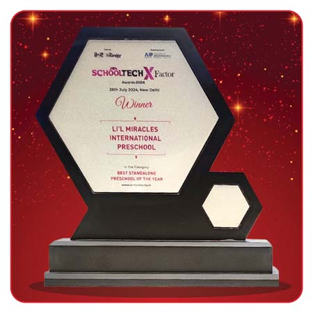 Awarded as Best Preschool of the Year by SchoolTechX Awards 2024