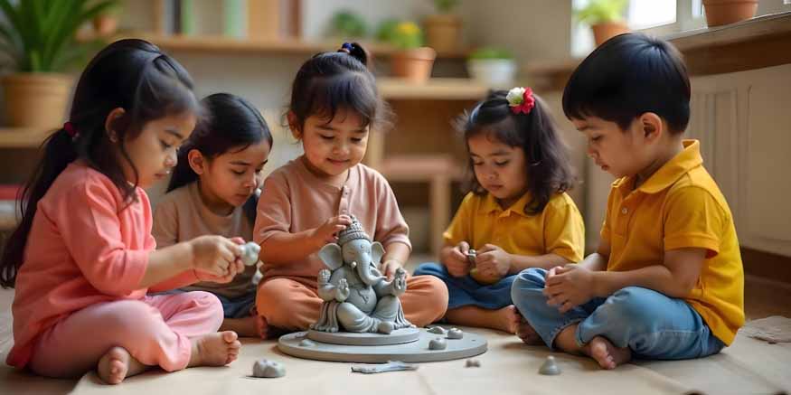 Little Feet, Big Smiles: Celebrating Ganesh Chaturthi with Toddlers