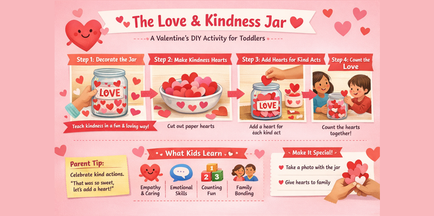 The Love & Kindness Jar: A Heartwarming Valentine’s DIY for Toddlers
