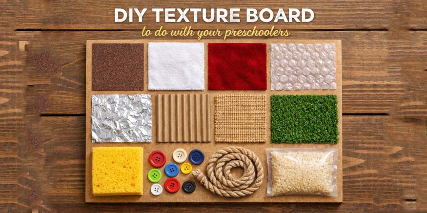 DIY Texture Board for Preschool’s Sensory Development