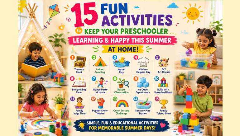 Beat the Heat with Fun: 15 Exciting Summer Activities to Do at Home with Your Preschooler